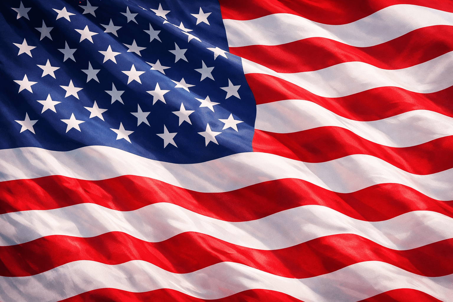 American flag waving background